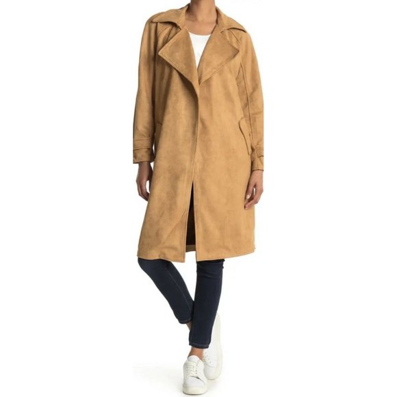 Ookie & Lala Jackets & Blazers - NWT OOKIE & LALA NULL Women large size Faux Suede Topper Jacket